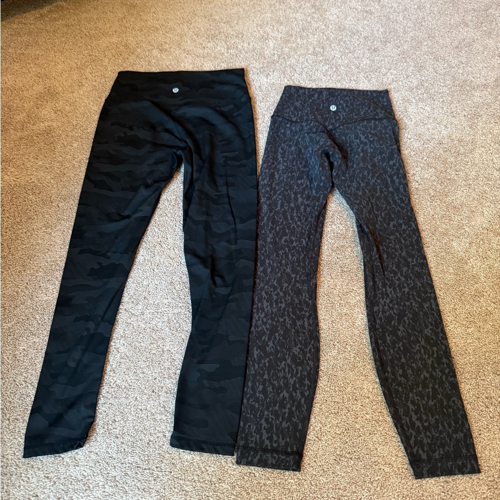 lululemon Black and Gray Leggings